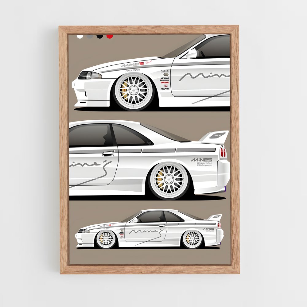 Poster Évolution M38 – affiche Nissan (vue 4)